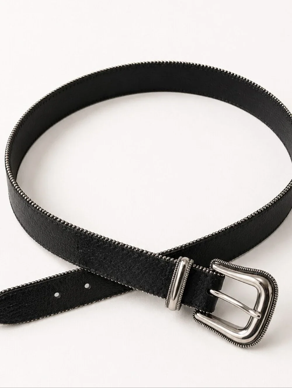 SILVER AND BLACK Womans Belt